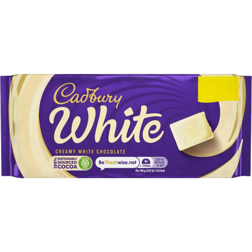 Cadbury White Chocolate Bar - 3.17oz (90g)