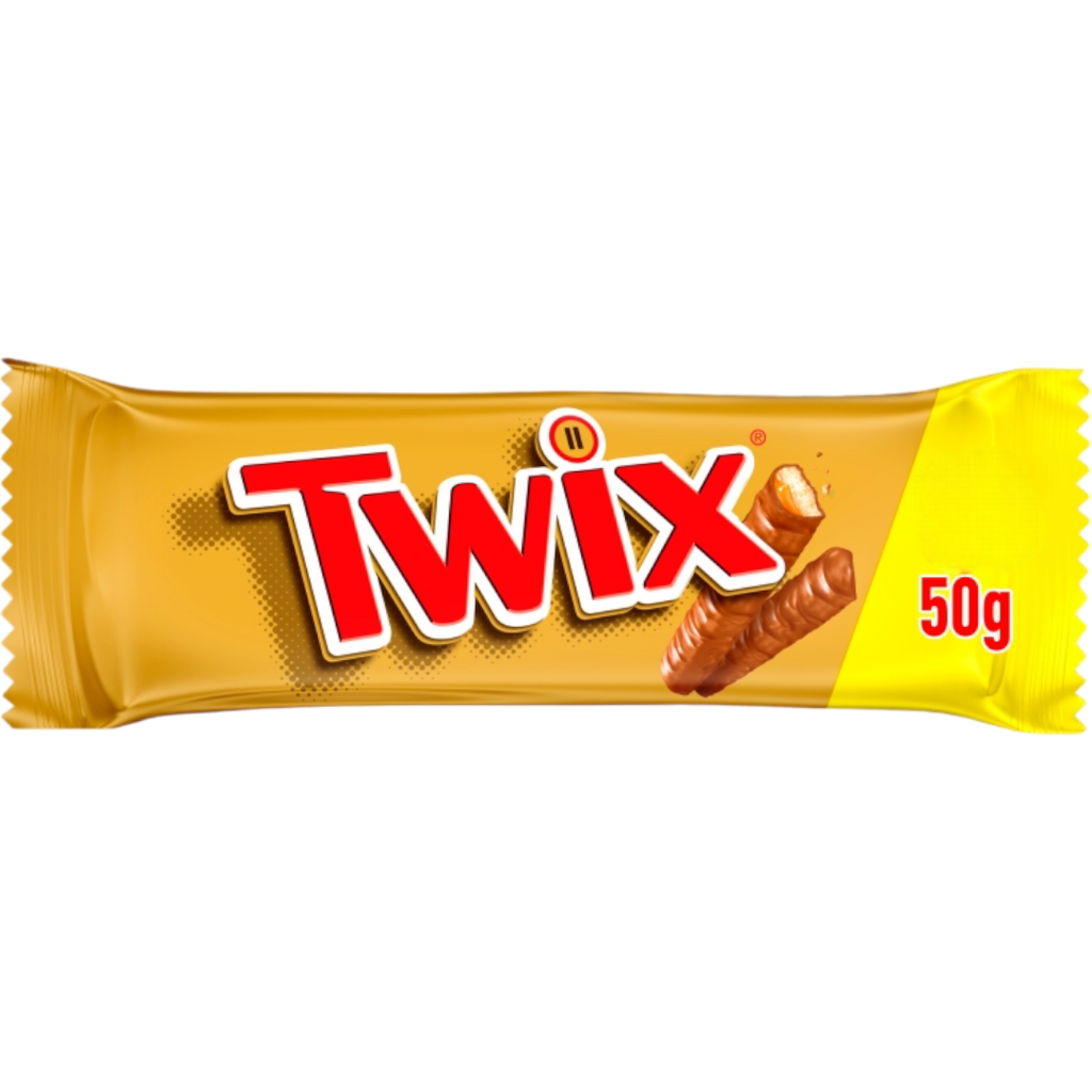 Twix Caramel & Milk Chocolate Fingers Biscuit Twin Bar - 1.76oz (50g)