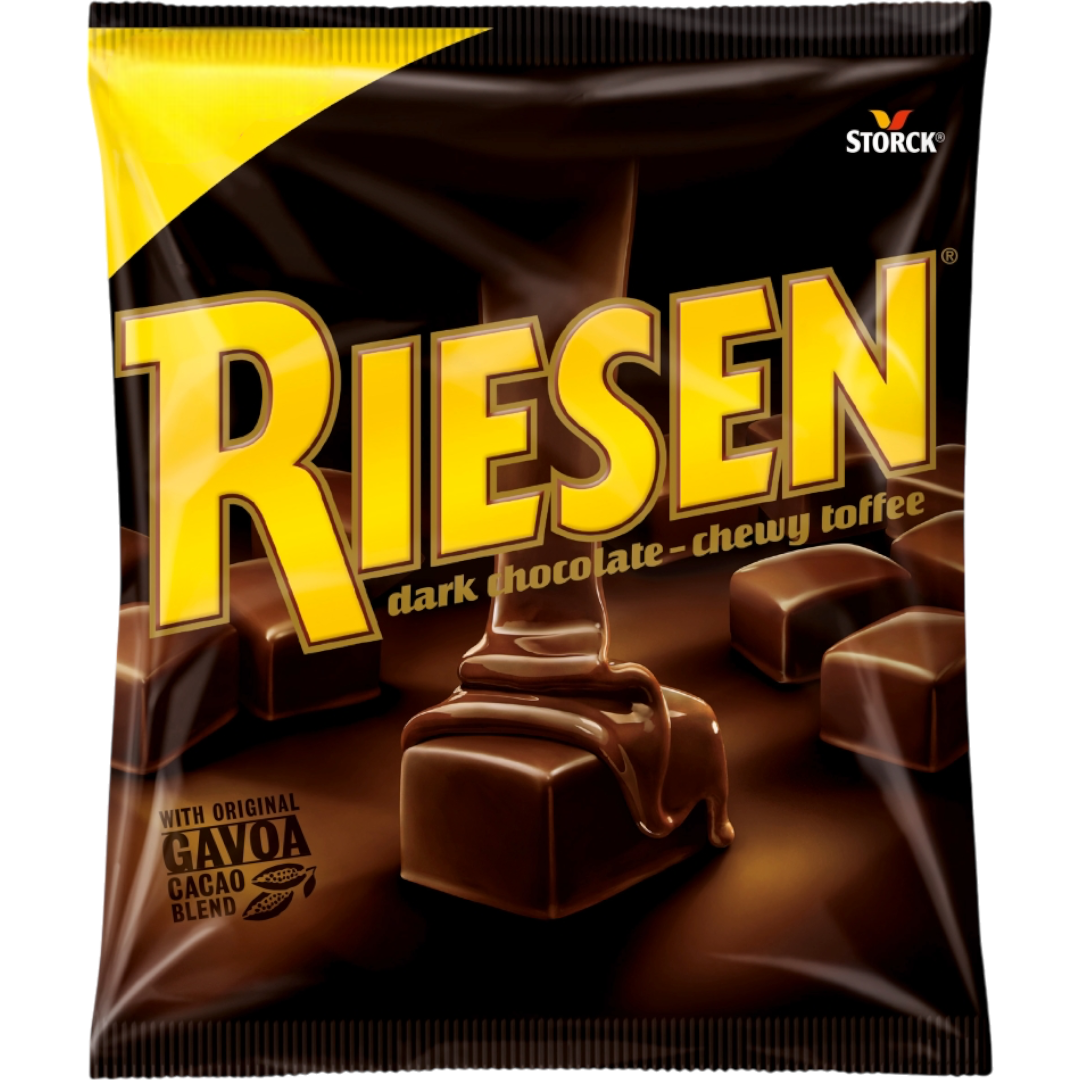 Riesen Dark Chocolate Chewy Toffee Bag (Germany) - 3.9oz (110g)