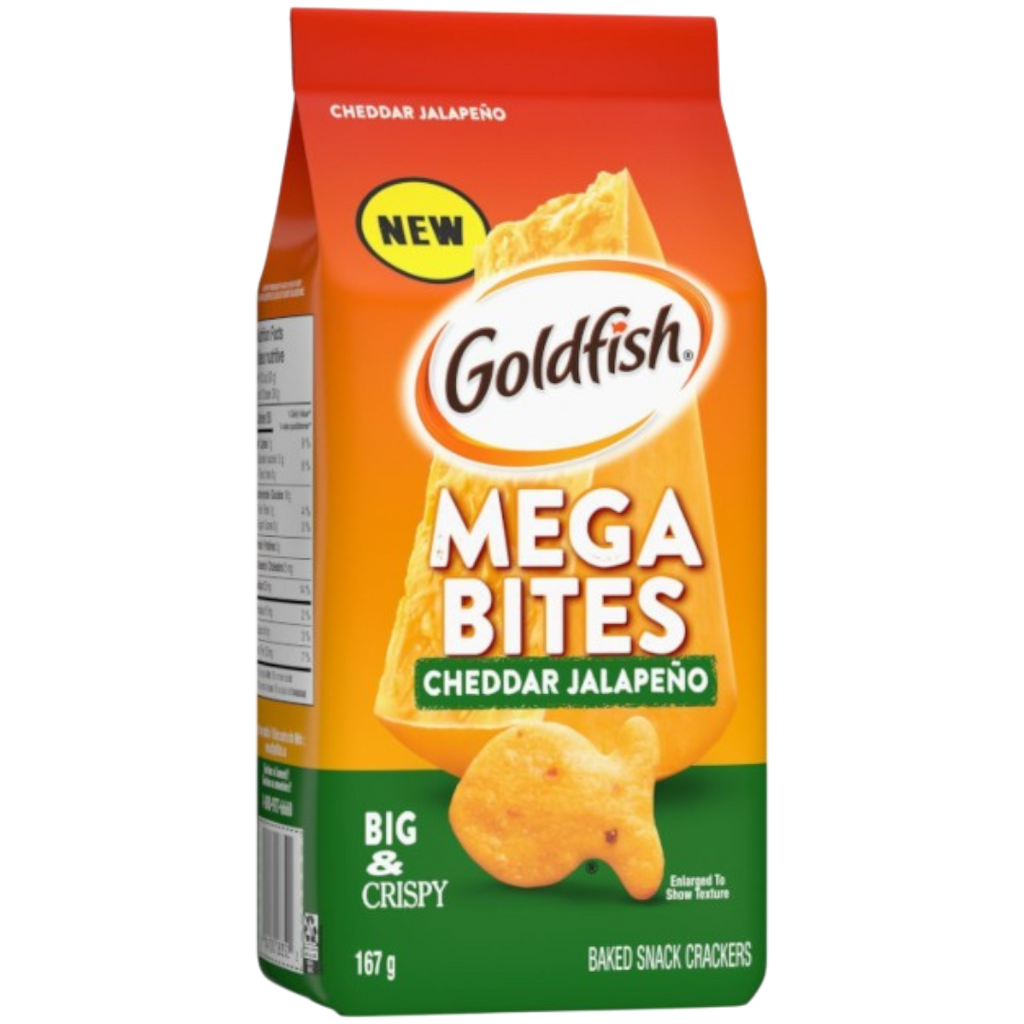 Pepperidge Farm Goldfish Mega Bites Cheddar Jalapeno (Canada) - 5.8oz (167g)