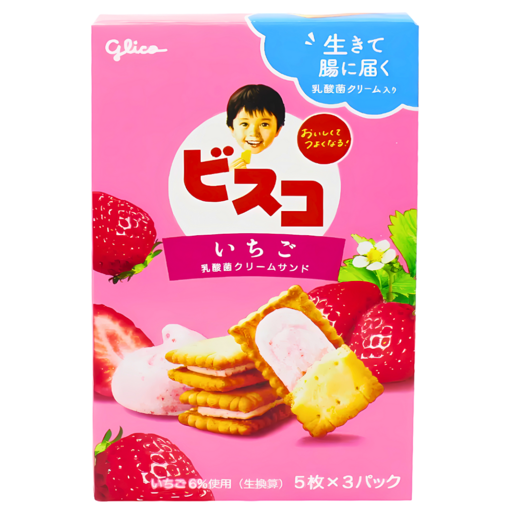 Glico Bisco Strawberry Biscuit (Japan) - 2.85oz (81g)