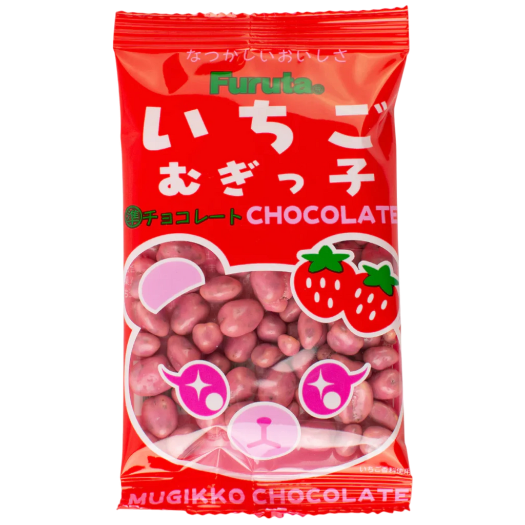 Furuta Mugikko Strawberry Chocolate Drops (Japan) - 0.38oz (11g)