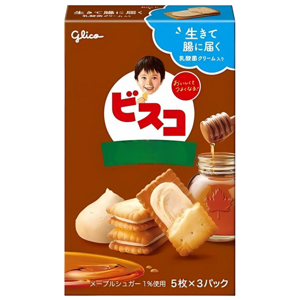 Glico Bisco Maple Cream Biscuit (Japan) - 2.85oz (81g)