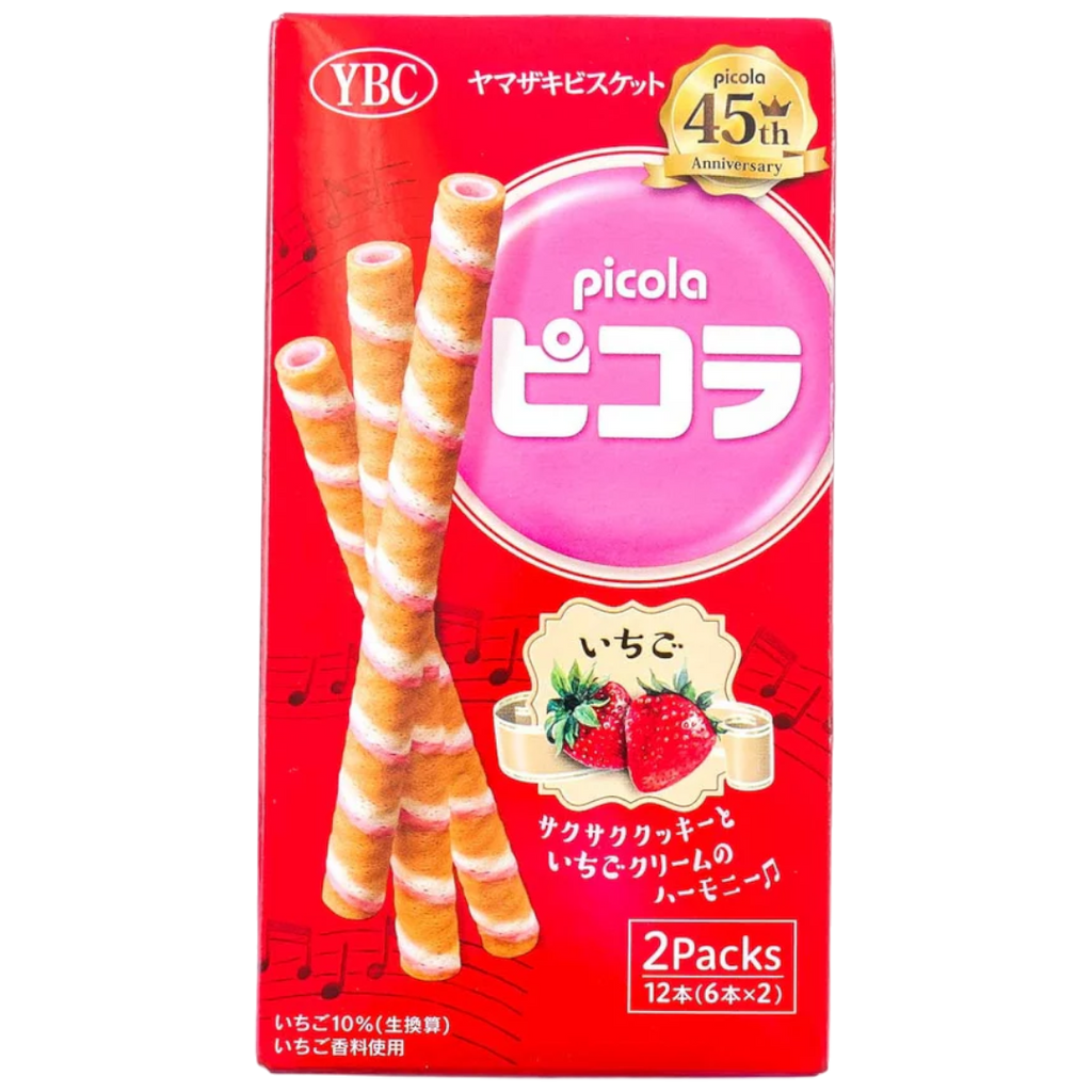 YBC Picola Egg Rolls Strawberry (Japan) - 0.86oz (24.5g)