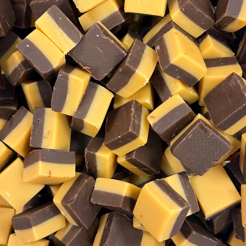Chocolate & Vanilla Fudge – Poppin Candy
