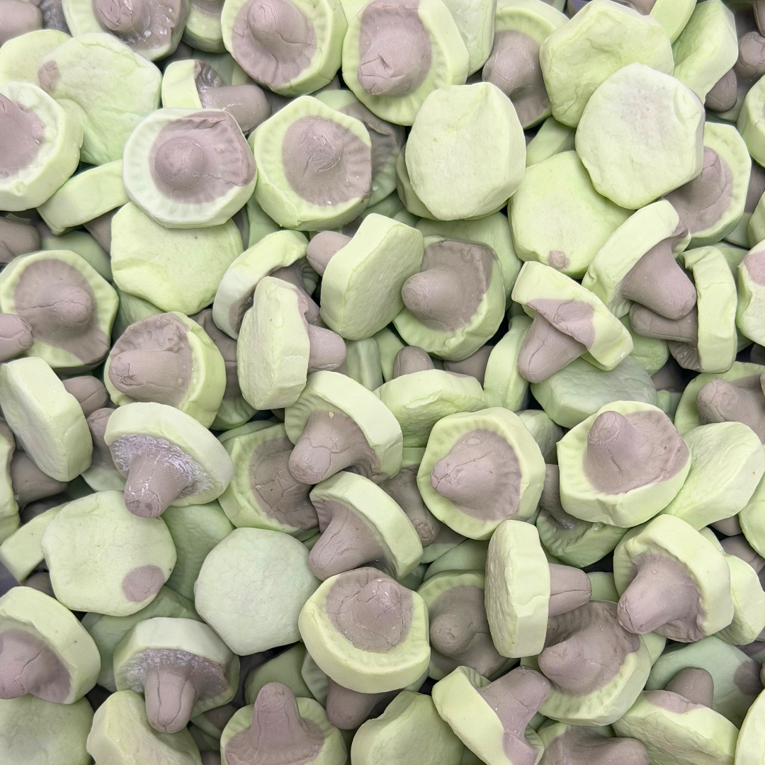 Pear & Liquorice Foam Mushrooms