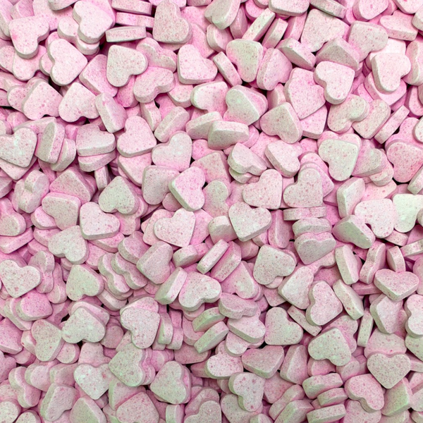 Strawberry Chalk Hearts