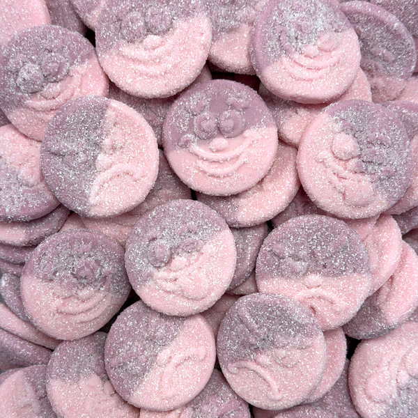 Sour Strawberry Cherry Foam Smileys