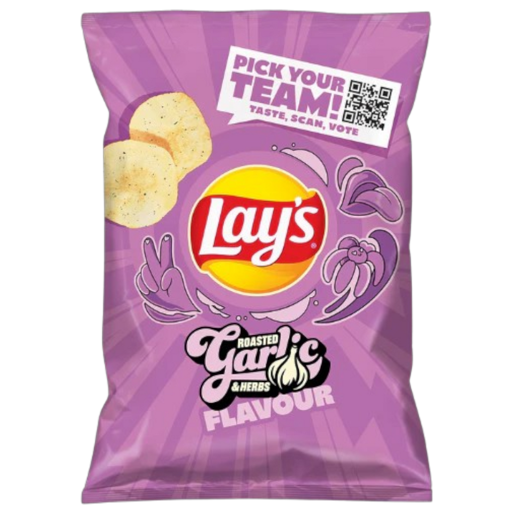 Lay's Roasted Garlic & Herbs Flavoured Crisps (Germany) - 4.5oz (130g)