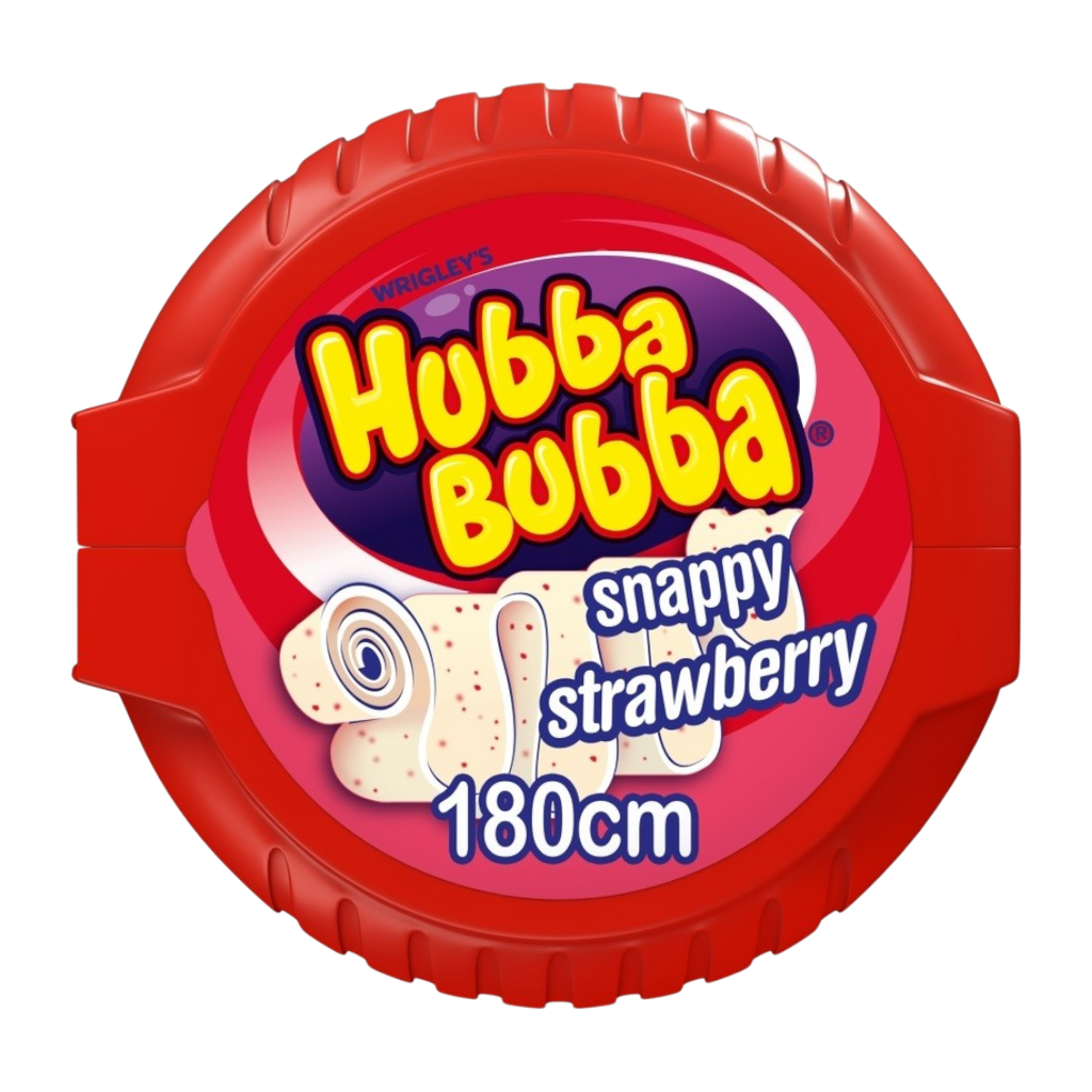 Hubba Bubba Snappy Strawberry Mega Long - 1.9oz (56g)