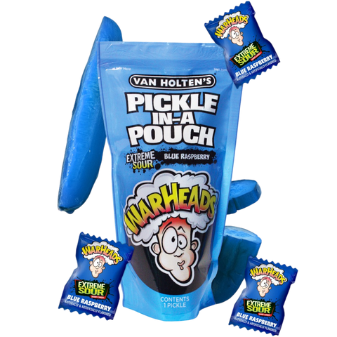 Van Holten's Extreme Sour Blue Raspberry Warheads Pickle Pickle In