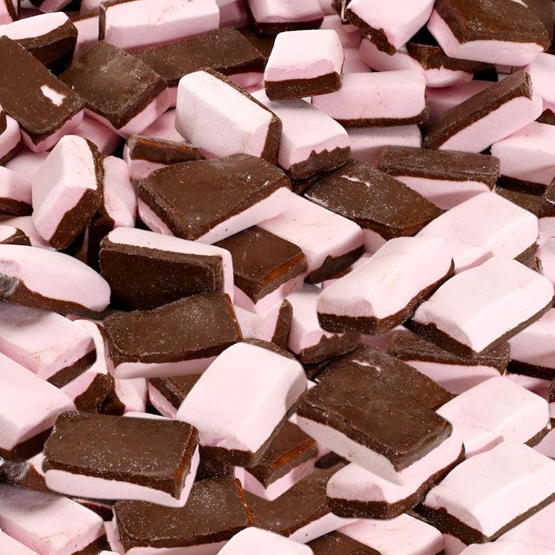 Chocolate-Dipped Strawberry Marshmallow Bricks