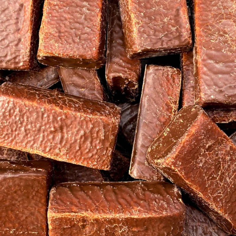 Chocolate-Coated Marshmallow Bricks