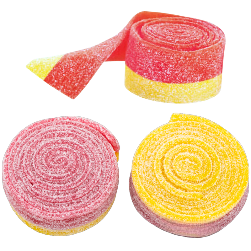 Sour Strawberry & Lemon Belt Rolls