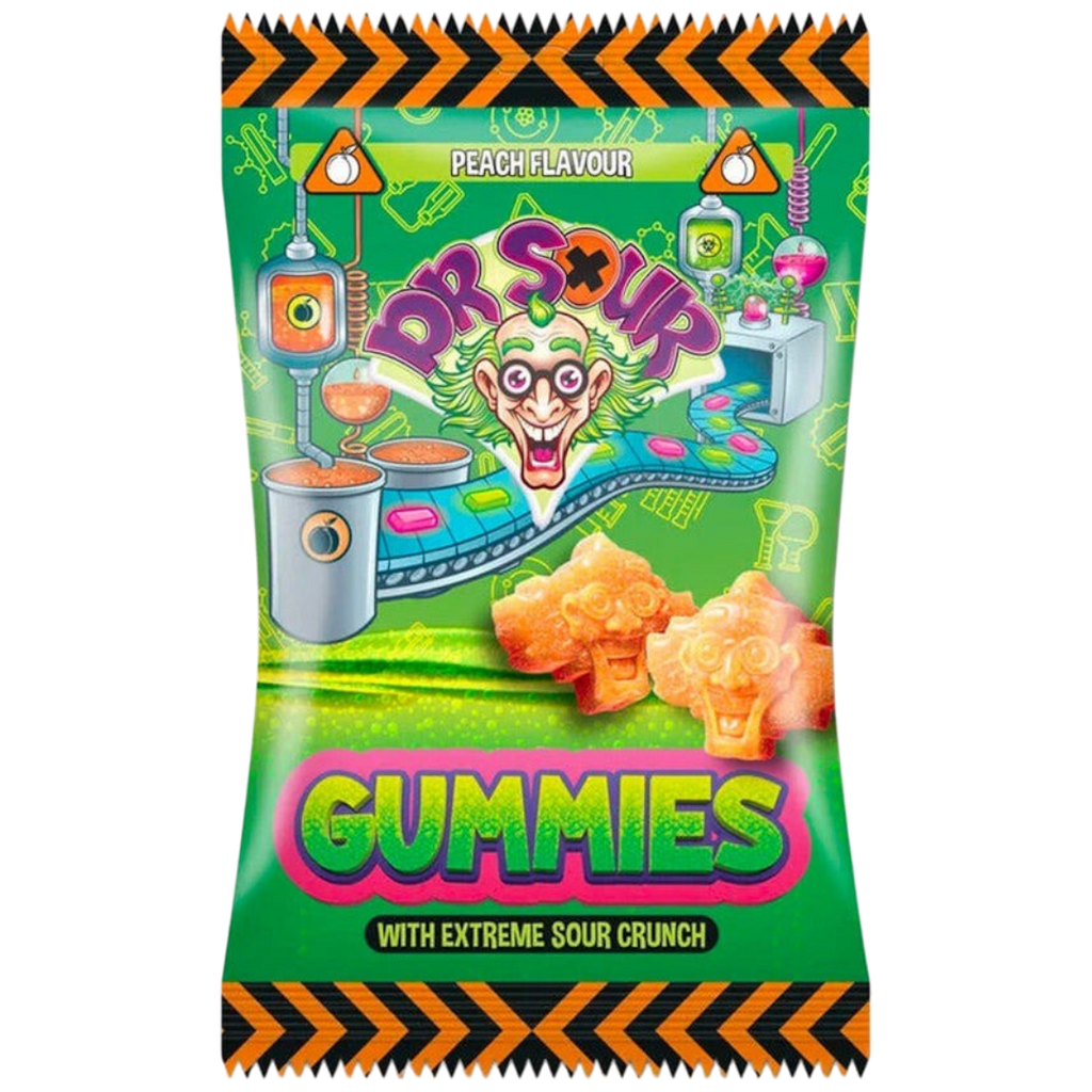 Dr Sour Extreme Sour Gummies Peach Flavour - 7.1oz (200g)