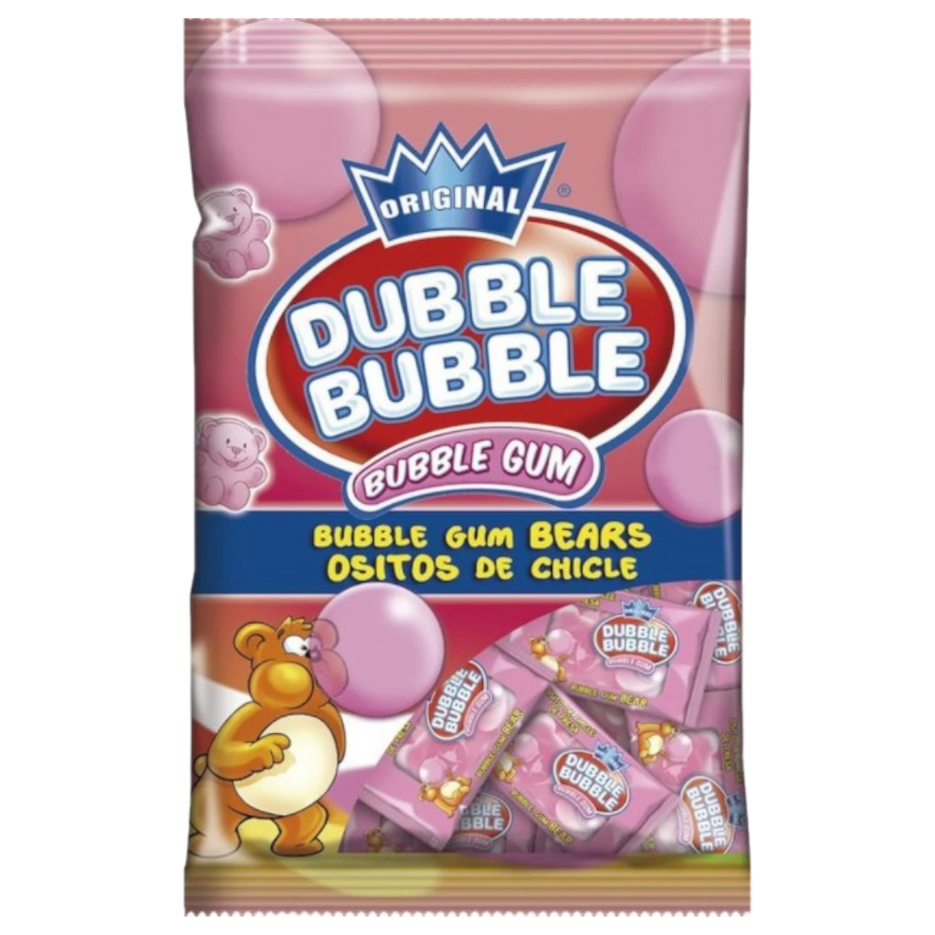 Dubble Bubble Strawberry Bears Peg Bag - 2.9oz (85g)