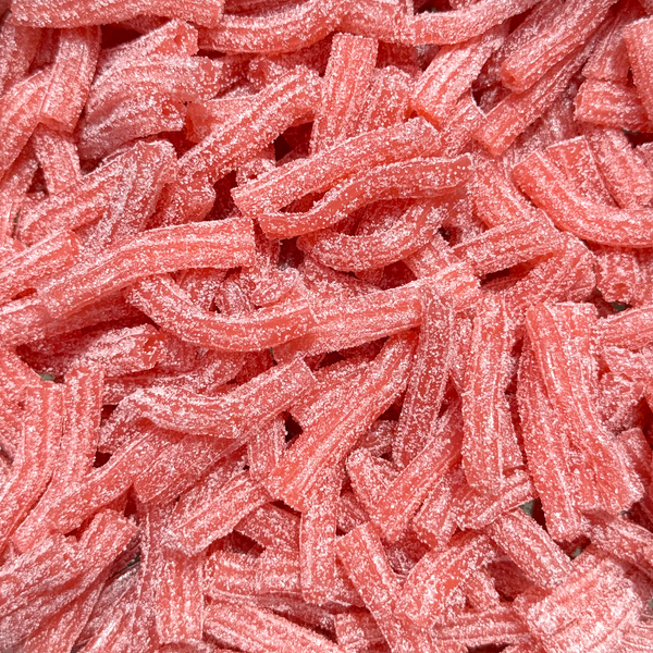 Sour Strawberry Straw Bites (Swedish)