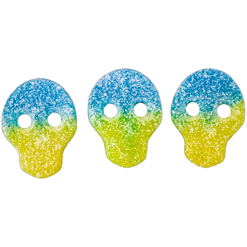 Blue Raspberry Lemonade Sour Swedish Skulls