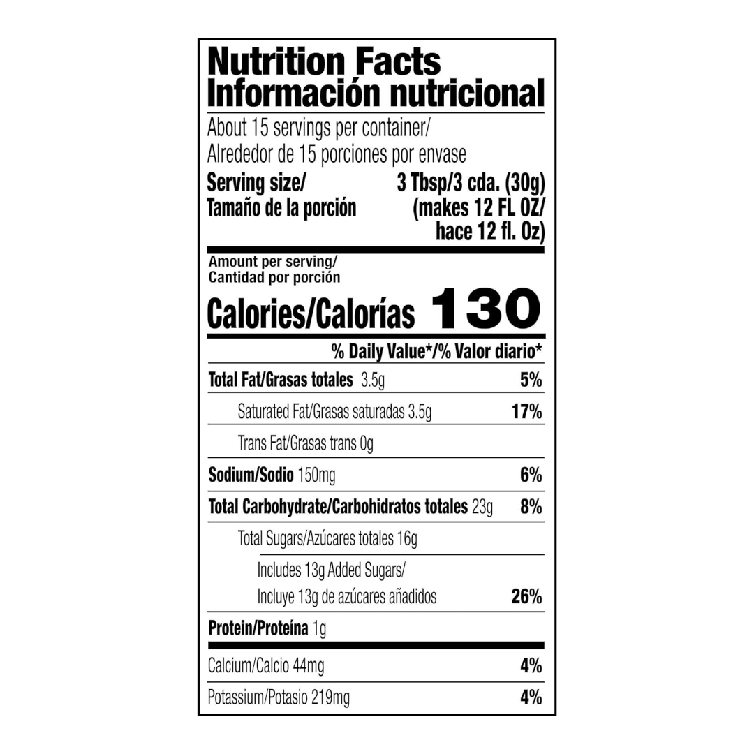 Folgers Cappuccino Mocha Chocolate Instant Coffee Mix 16oz (453g