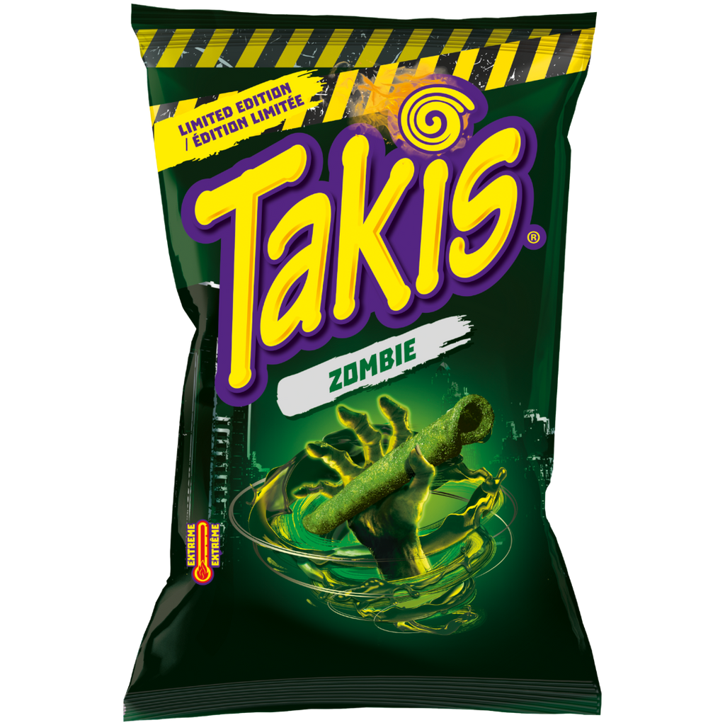 Takis Zombie Habanero & Cucumber Flavoured Tortilla Chips Big Bag (Halloween Limited Edition) - 3.17oz (90g)