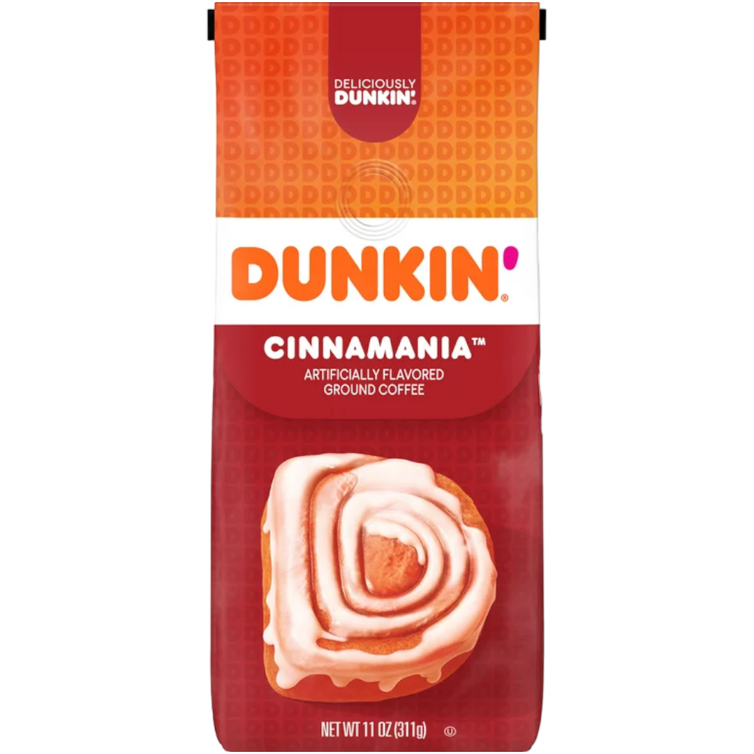 Dunkin' Cinnamania Flavour Ground Coffee - 11oz (311g)