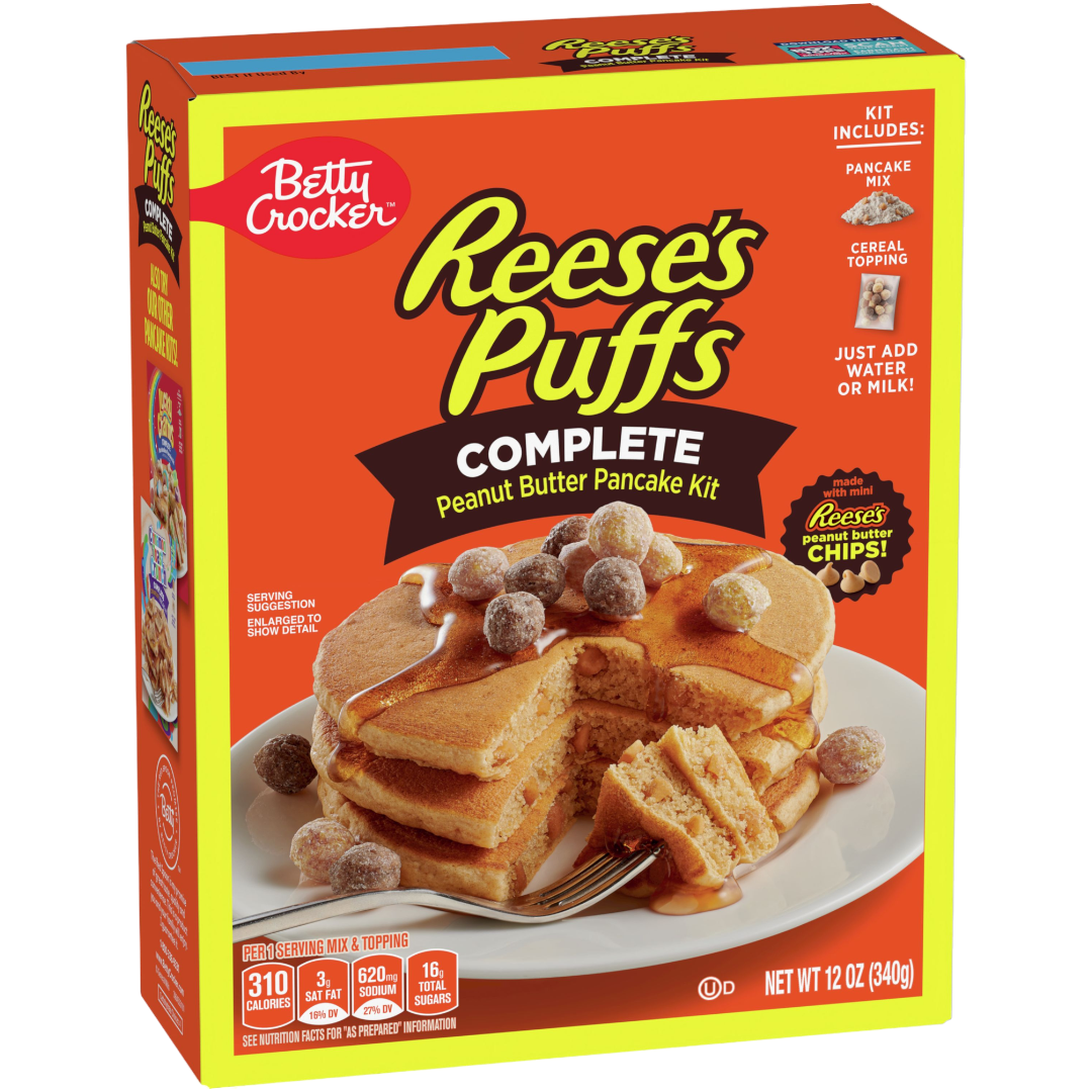 Betty Crocker Reese's Puffs Complete Peanut Butter Pancake Kit - 12oz (340g)