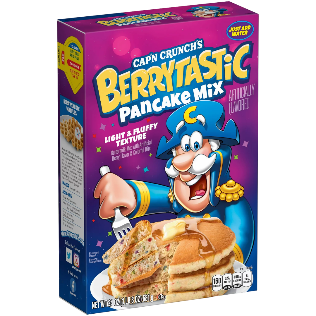 Cap'n Crunch Berrytastic Pancake Mix - 24oz (681g)