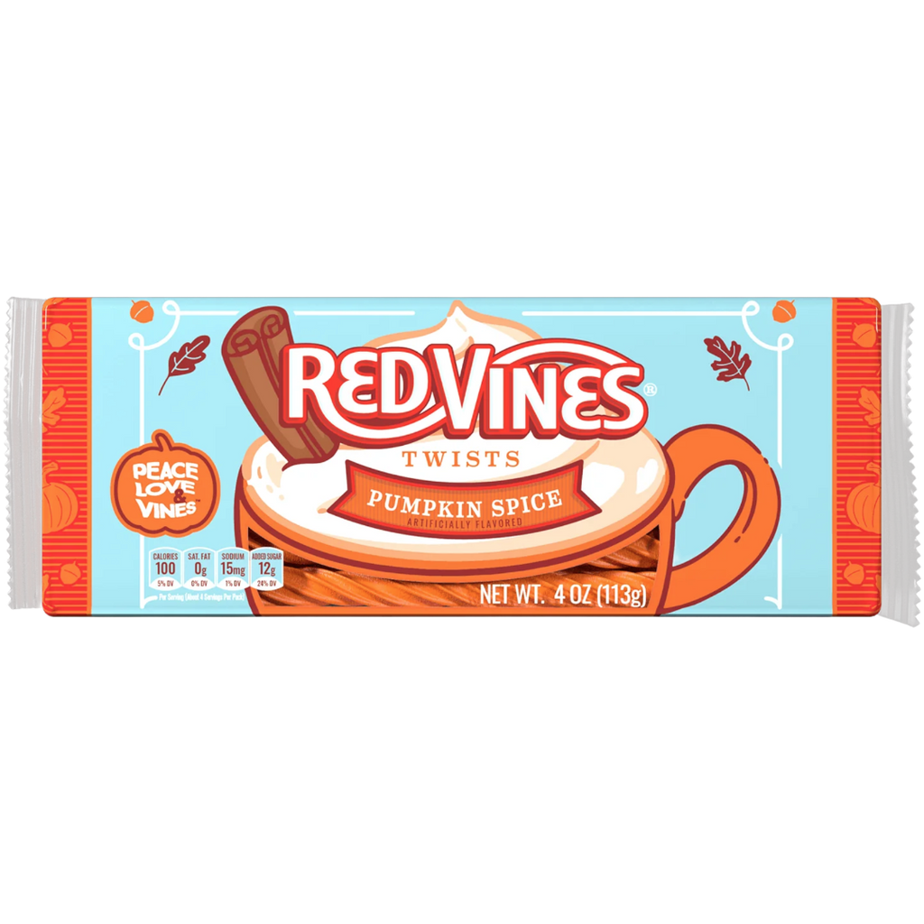 Red Vines Twists Pumpkin Spice Flavour (Fall Limited Edition) - 4oz (113g)