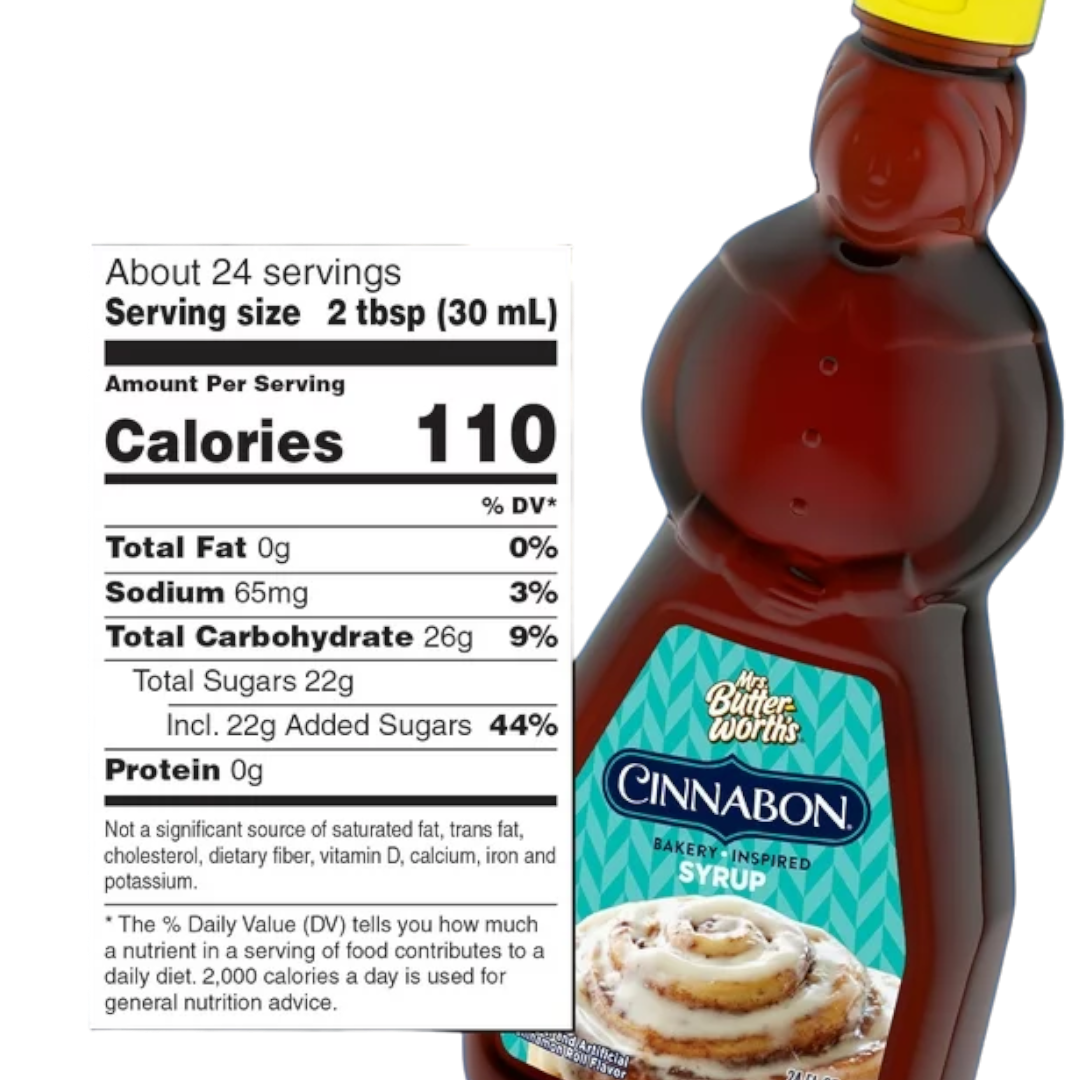 Mrs. Butterworth's Cinnabon Bakery Inspired Flavored Syrup - 24fl.oz (710ml)