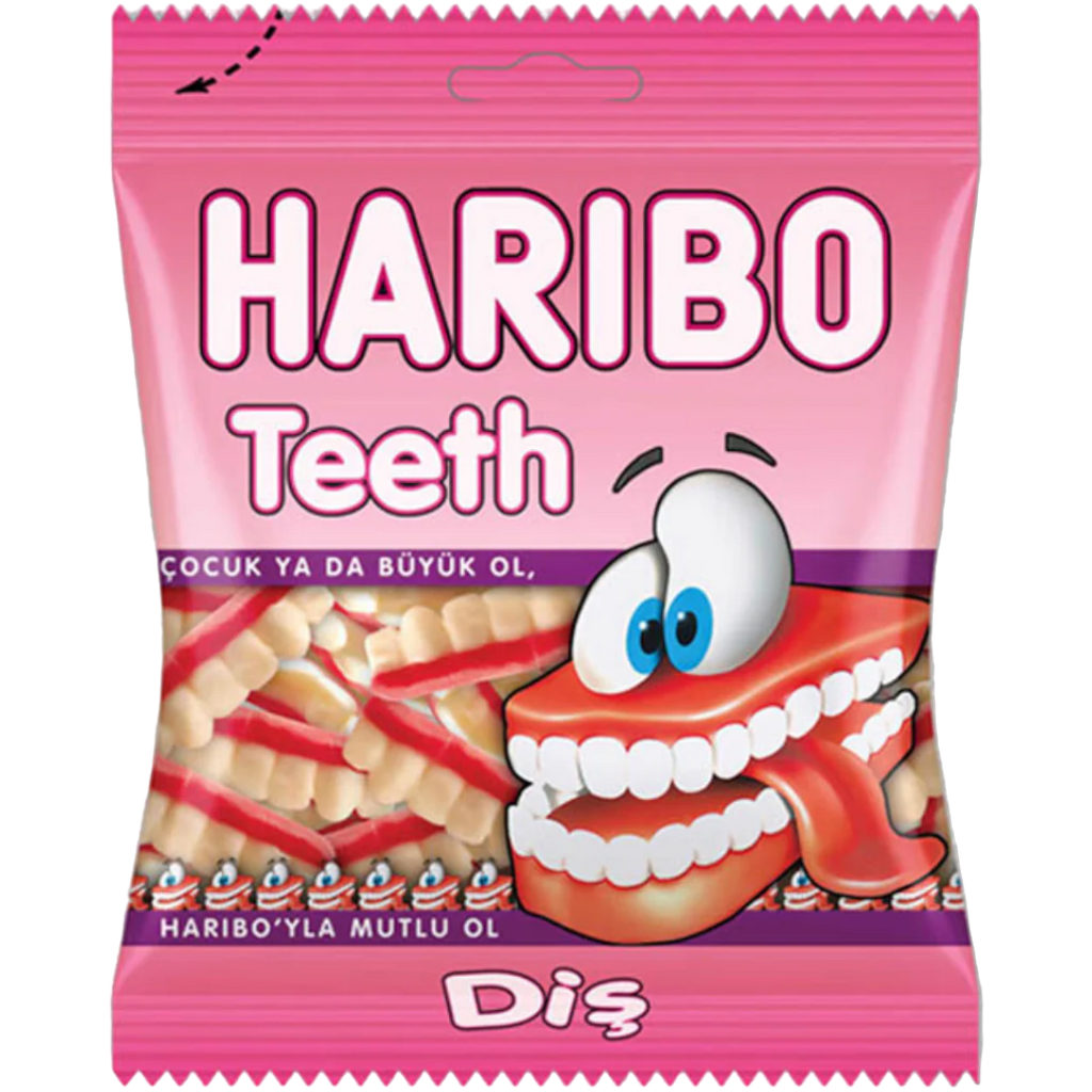 Haribo Teeth - 2.8oz (80g) BB 16/07/24