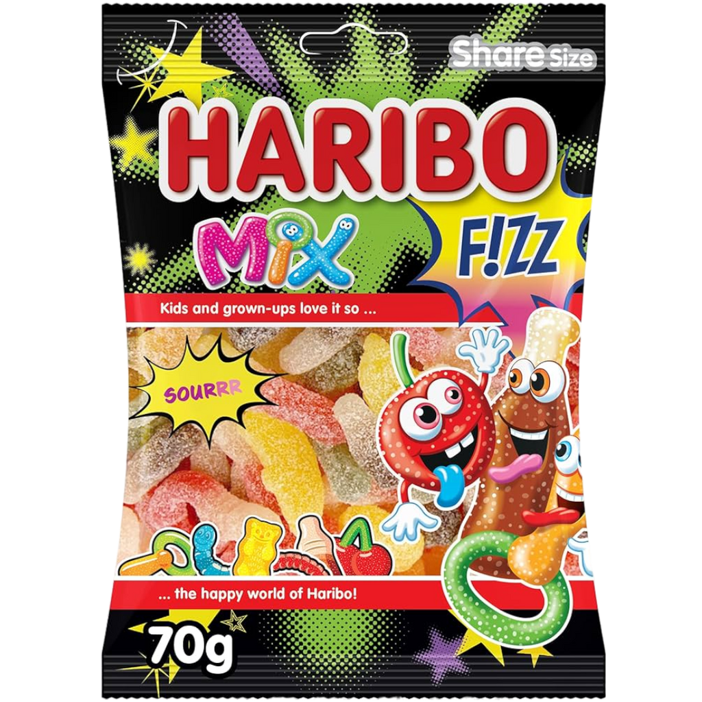 Haribo Mix Sourrr Fizz - 2.47oz (70g)