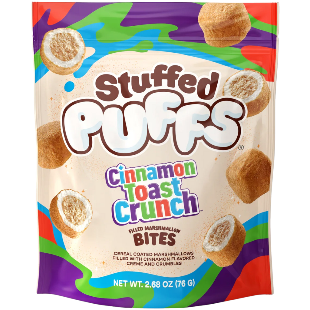 Stuffed Puffs Cinnamon Toast Crunch Filled Marshmallow Bites - 2.68oz (76g)