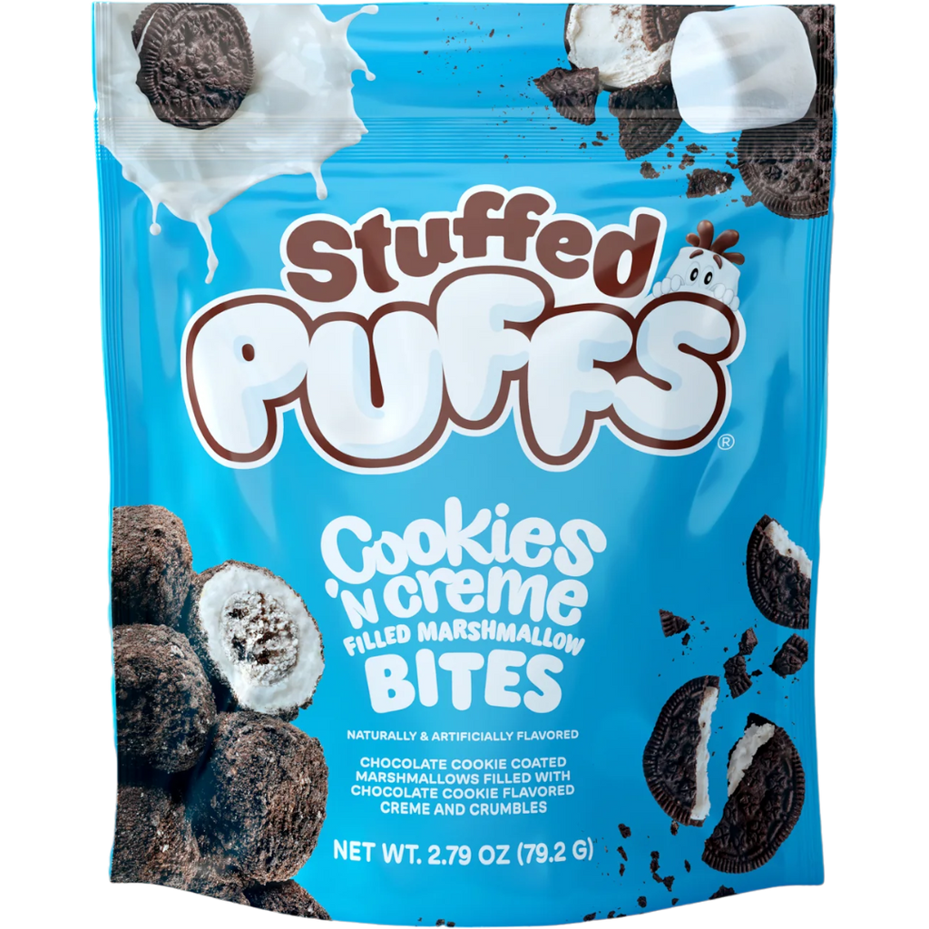 Stuffed Puffs Cookies 'N Creme Filled Marshmallow Bites - 2.79oz (79.2g)