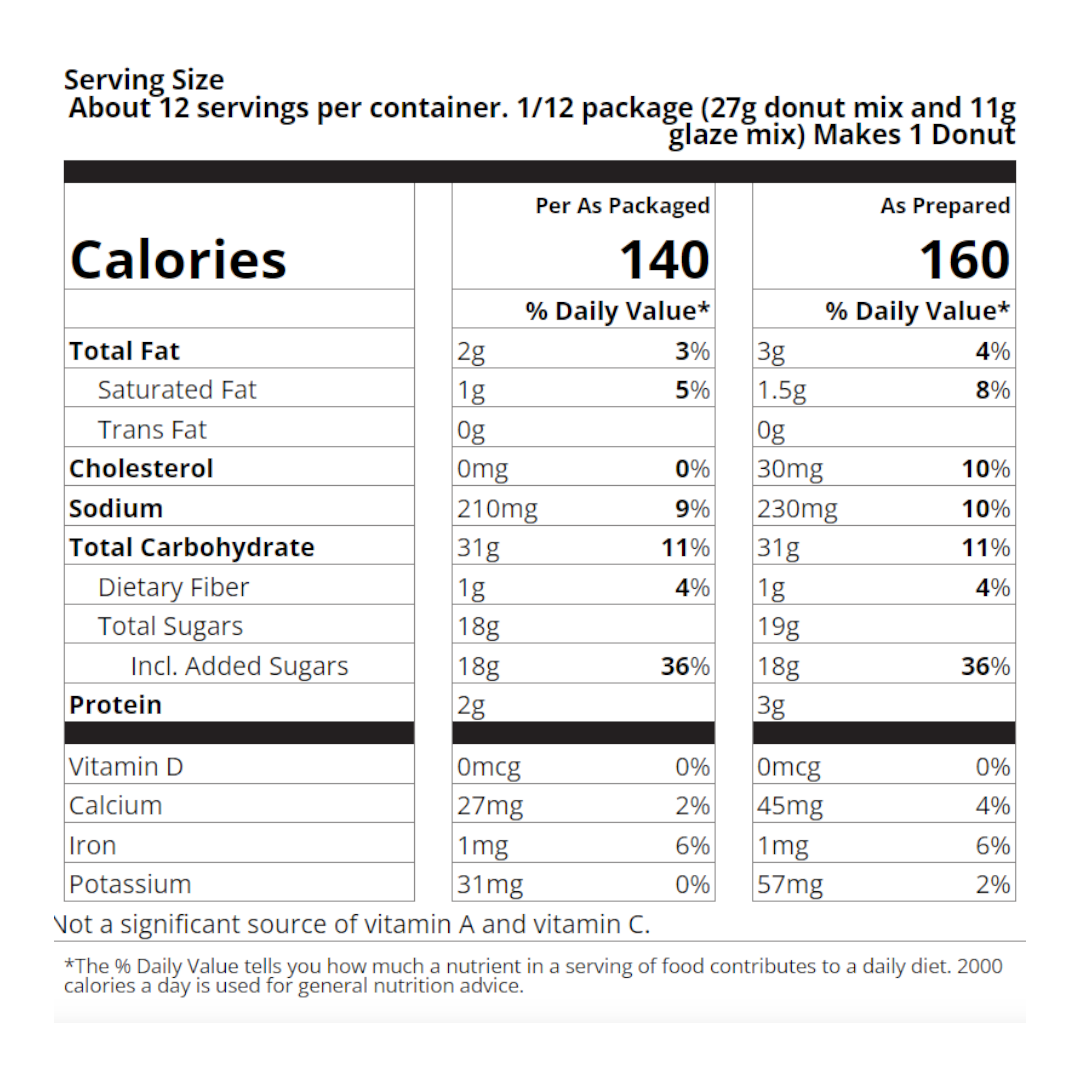 Pillsbury Funfetti Vanilla Cake Donut Mix with Candy Bits - 16.2oz (459g)