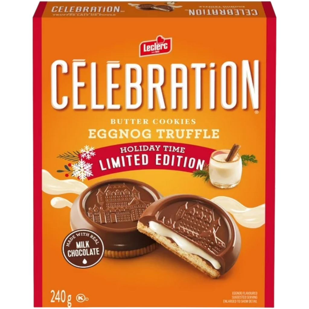Leclerc Celebration Eggnog Truffle Butter Cookies (Christmas Limited Edition) (Canada) - 8.5oz (240g)