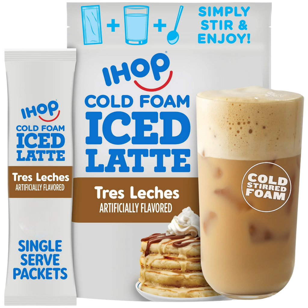 IHOP Tres Leches Iced Latte with Cold Foam Instant Coffee Beverage Mix Sachet - 1oz (28g)