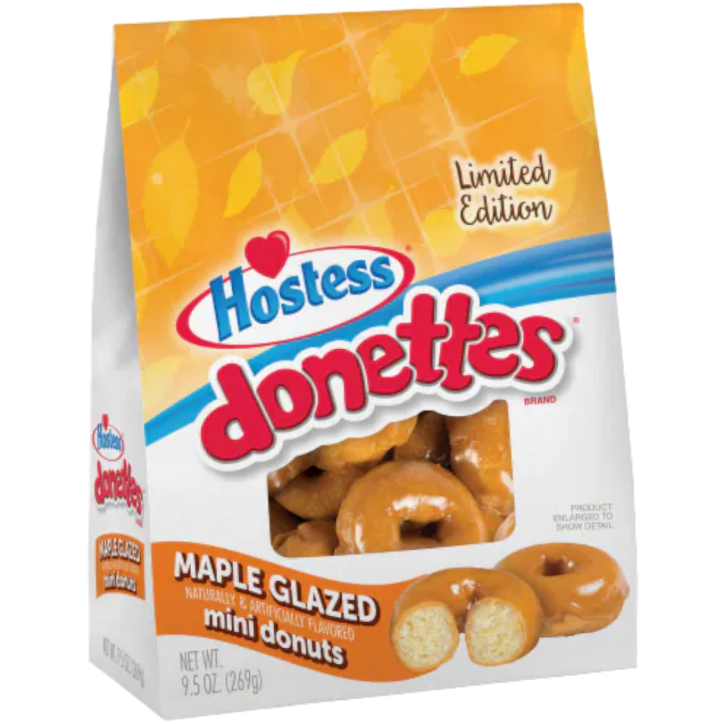 Hostess Maple Glazed Donettes Bag (Fall Limited Edition) - 9.5oz (269g)