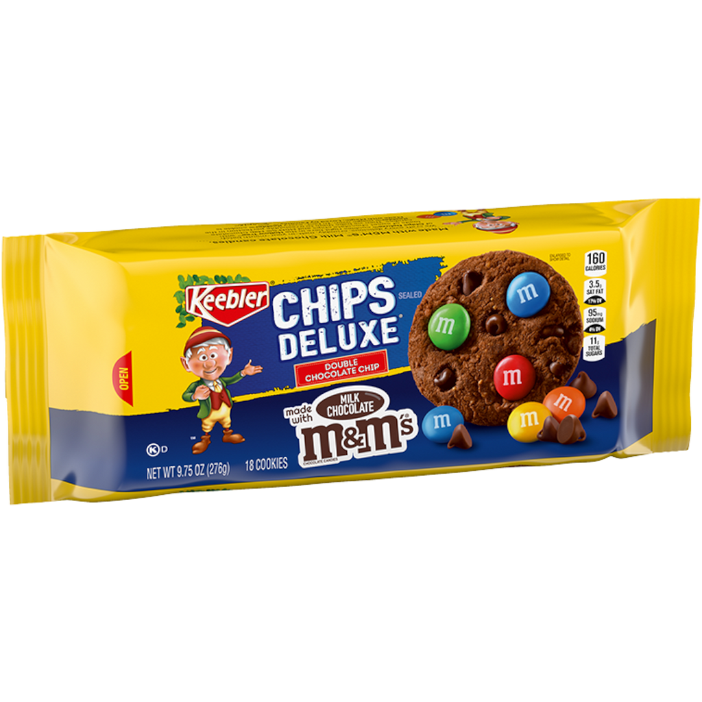 Keebler Chips Deluxe Double Chocolate M&M's Cookies Family Size - 9.75oz (276g)