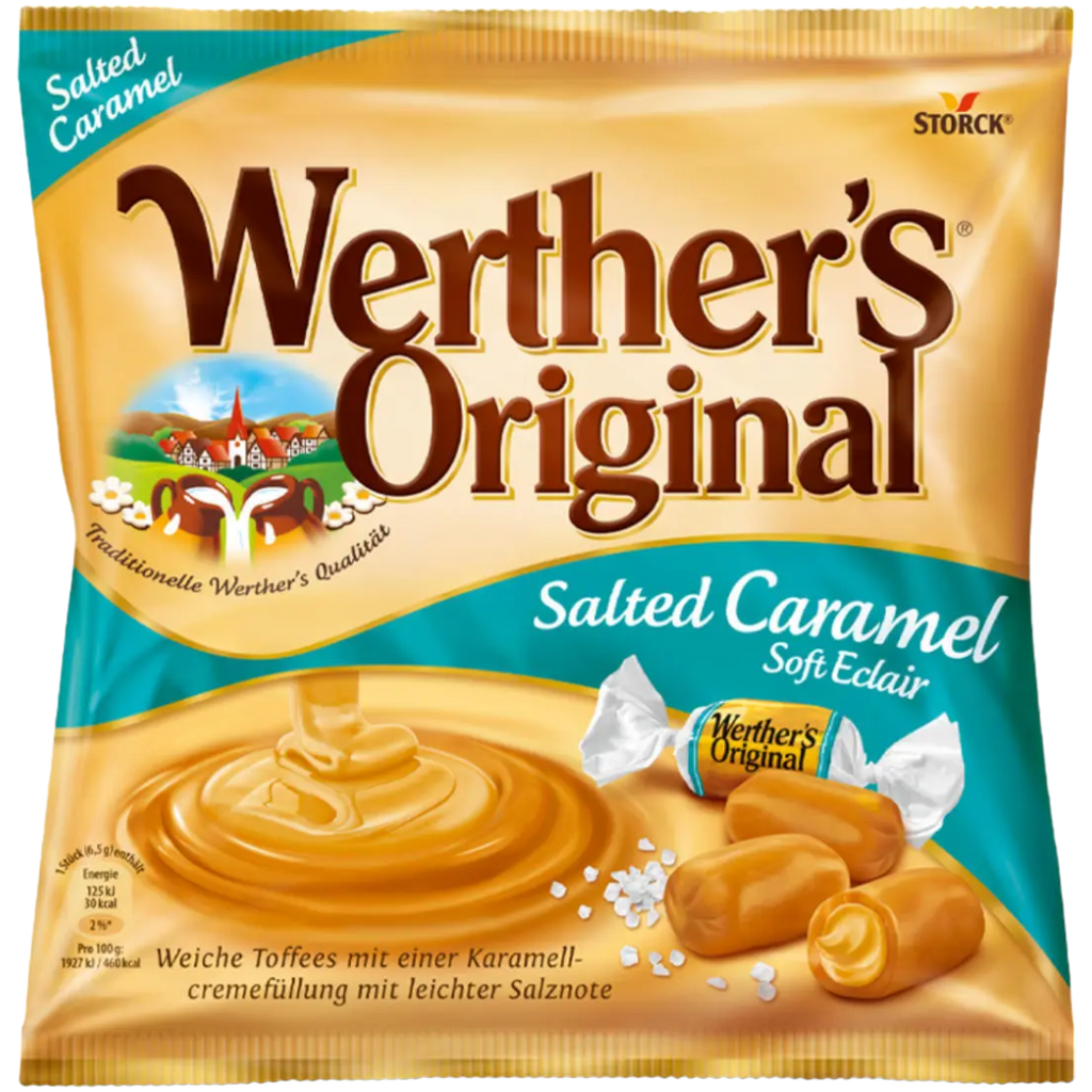 Werther's Original Soft Caramels Salted Caramel Crème Flavour - 2.22oz (63g)