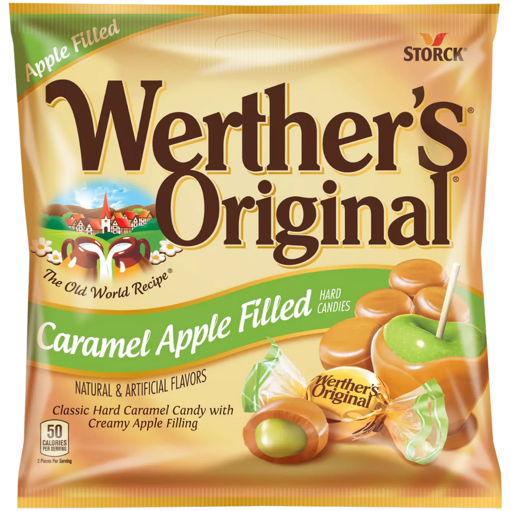 Werther's Original Caramel Apple Filled Hard Candies (Fall Limited Edition) - 2.65oz (75g)
