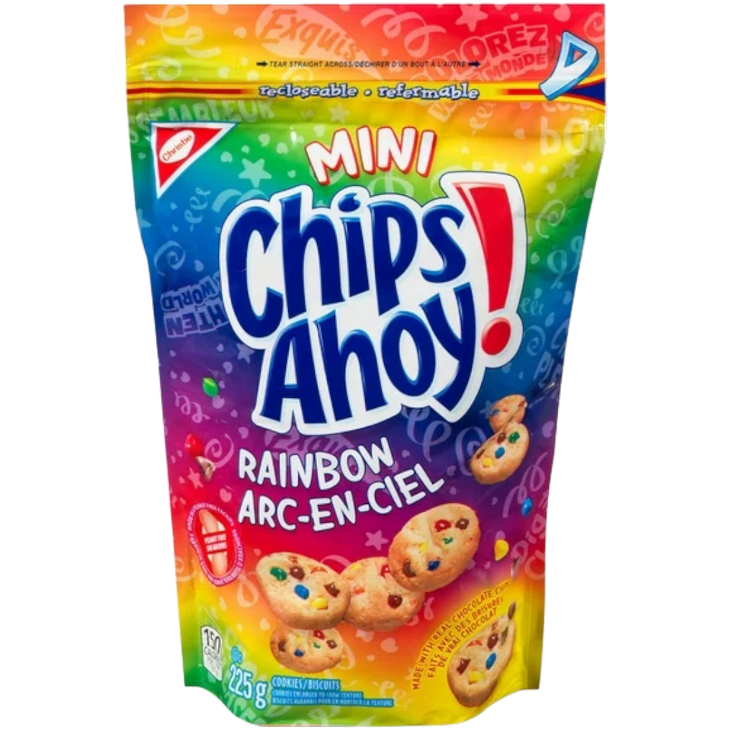 Christie Mini Chips Ahoy! Rainbow Cookies Share Bag (Canada) - 7.9oz (225g)