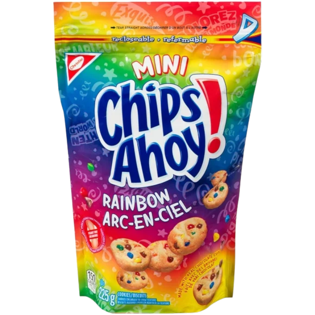 Christie Mini Chips Ahoy! Rainbow Cookies Share Bag (Canada) 7.9oz