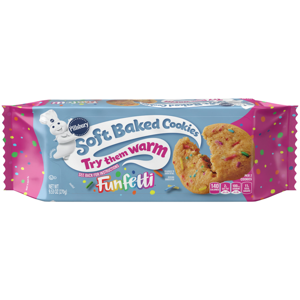 Pillsbury Funfetti Soft Baked Cookies - 9.53oz (270g)