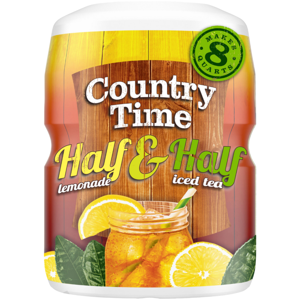 Country Time Half & Half Lemonade Iced Tea Drink Mix Tub - 19oz (538g)