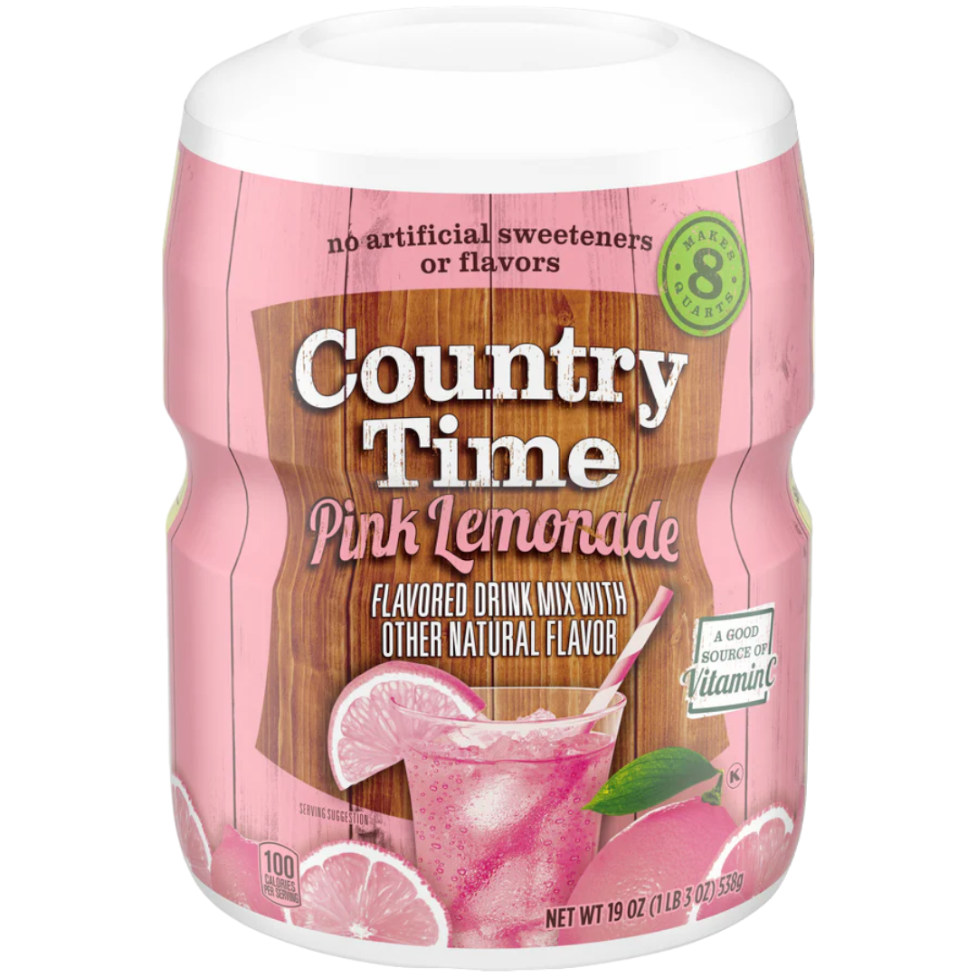 Country Time Pink Lemonade Drink Mix Tub - 19oz (538g)