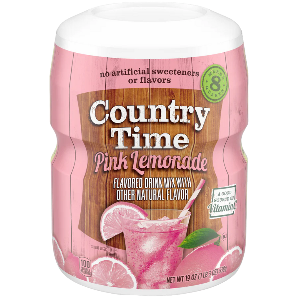 Country Time Pink Lemonade Drink Mix Tub - 19oz (538g)