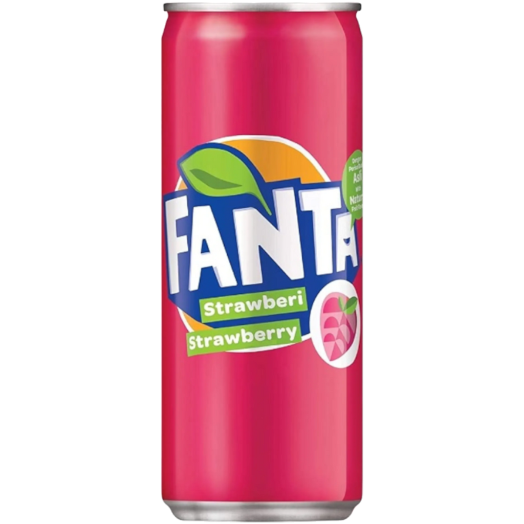 Fanta Strawberi (Strawberry) Can (Malaysia) - 10.8fl.oz (320ml)