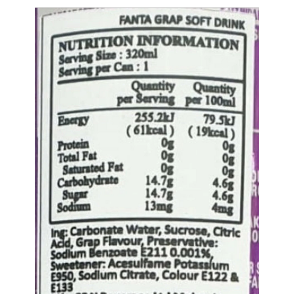 Fanta Grape (Malaysia) - 10.8fl.oz (320ml)