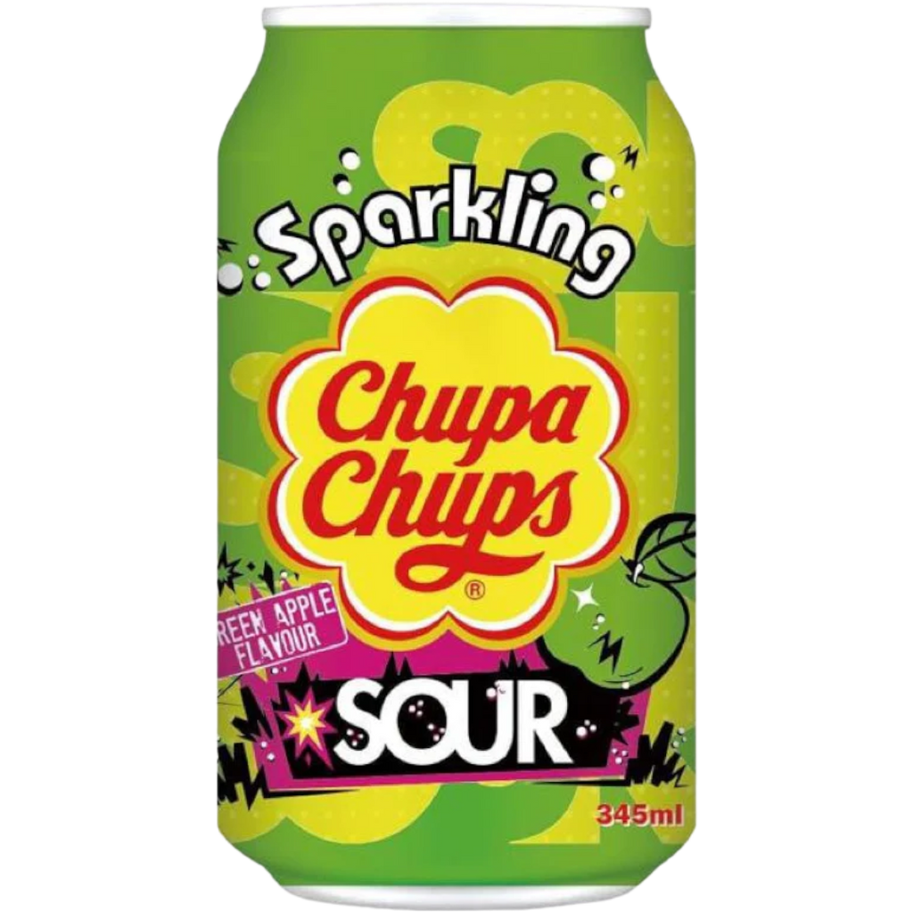 Chupa Chups Sparkling Sour Green Apple Soda - 11.6fl.oz (345ml)