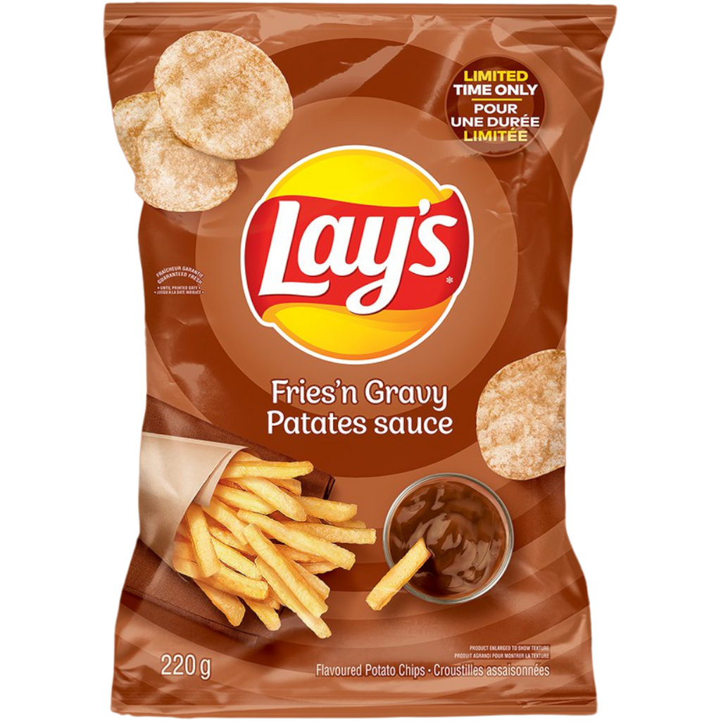 Lay's Fries 'n Gravy Family Bag Limited Edition (Canada) - 7.7oz (220g)